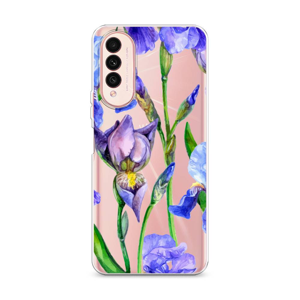 

Чехол Awog на Wiko T50 "Синие ирисы", Разноцветный