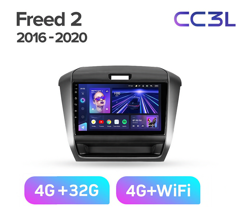 

Штатная магнитола Teyes CC3L 4/32 Honda Freed 2 2016+, CC3L