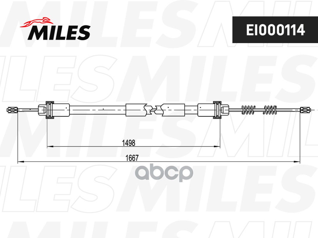 

Трос Стояночного Тормоза Miles EI000114