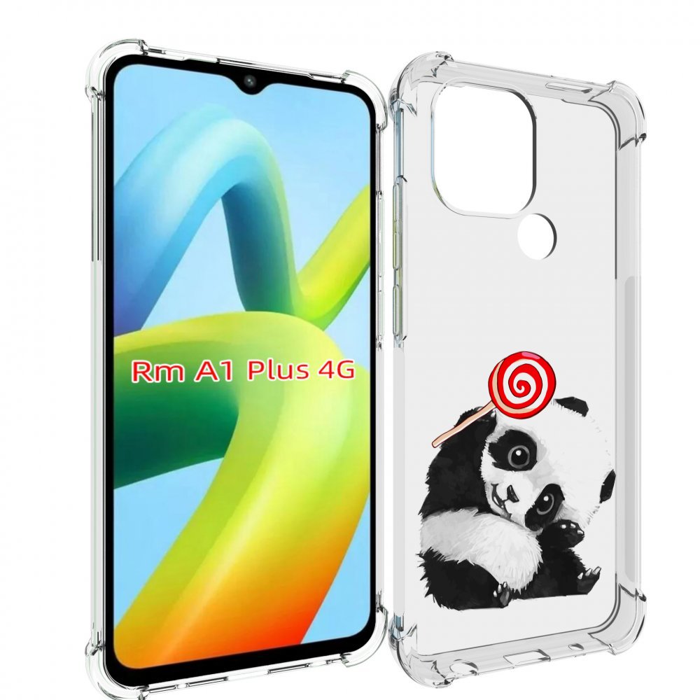 

Чехол MyPads панда с леденцом для Xiaomi Redmi A1 Plus +, Прозрачный, Tocco