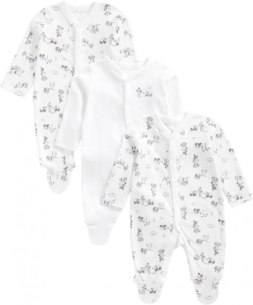 

Комбинезон детский Mothercare MC-BB456, белый, серый, 74, MC-BB456