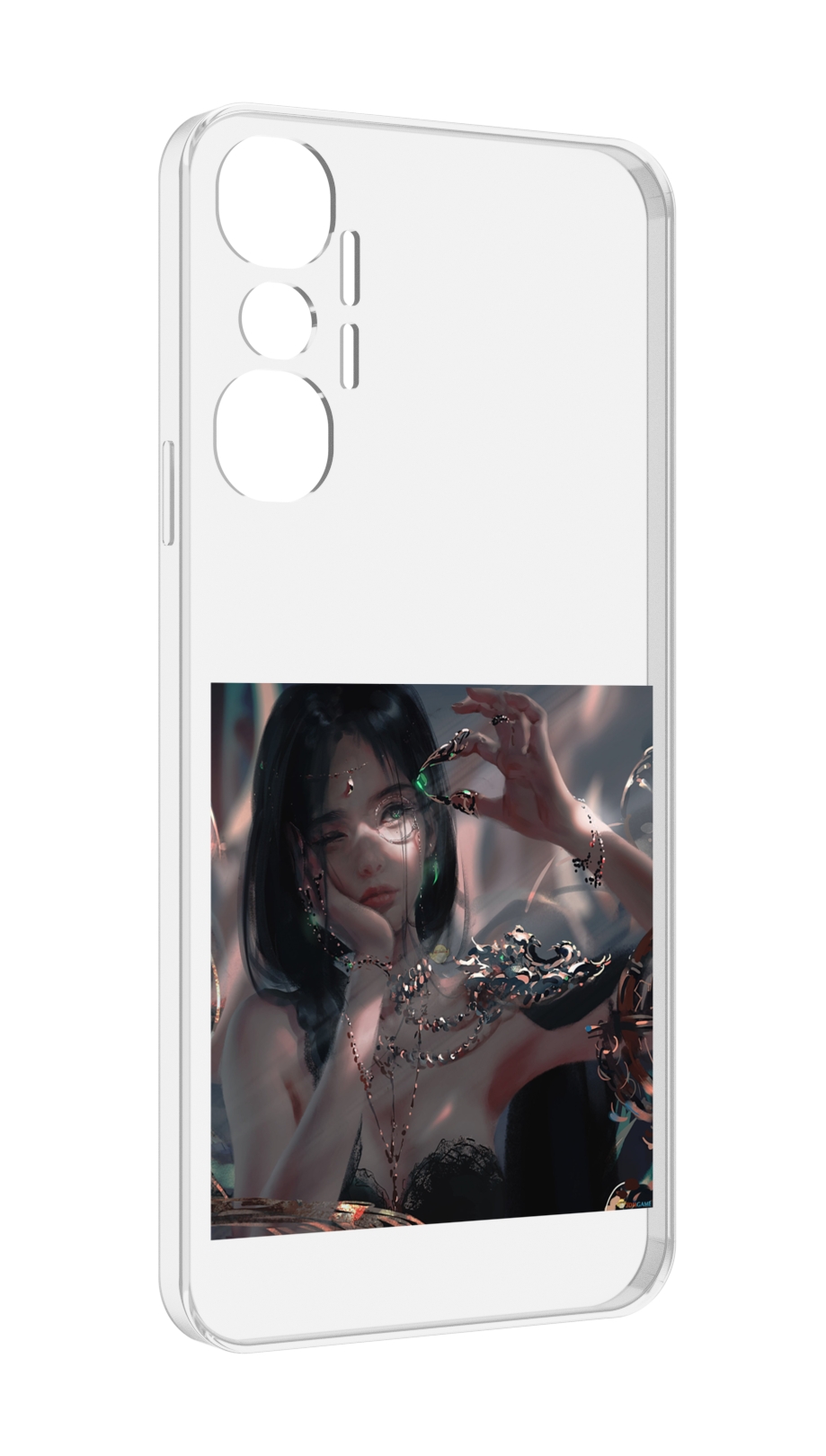 

Чехол MyPads девушка-с-алмазом для Infinix Hot 20 4G, Прозрачный, Tocco
