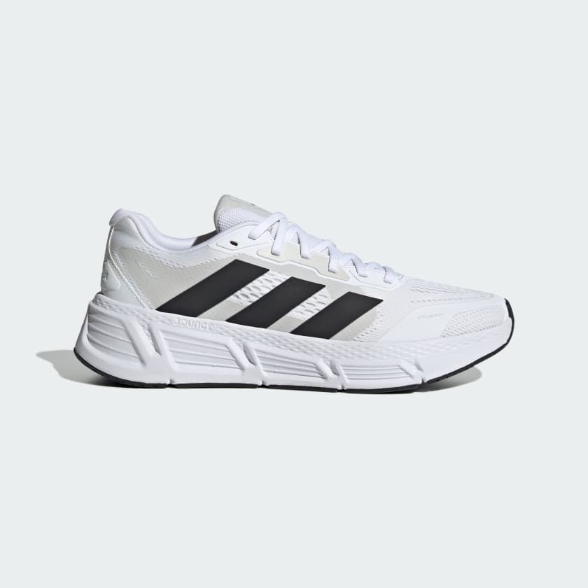 Кроссовки мужские Adidas IF2228, бело-черно-серые, 10.5 US