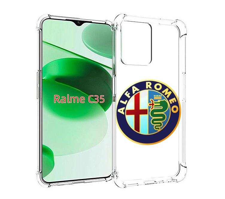 

Чехол MyPads альфа-ромео-2 мужской для Realme C35 / Narzo 50A Prime, Прозрачный, Tocco