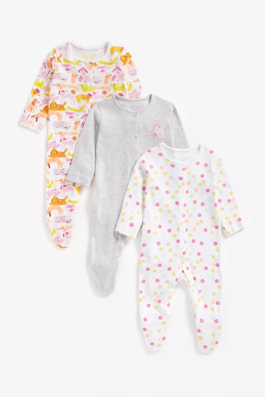 

Комбинезон детский Mothercare MC-ZA062, разноцветный, белый, серый, 74, MC-ZA062