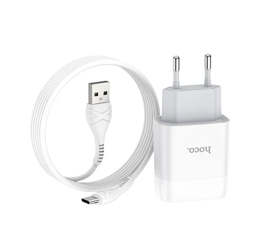 

Сетевое зарядное устройство HOCO C73A Glorious 2USB 2.4A (белый) /