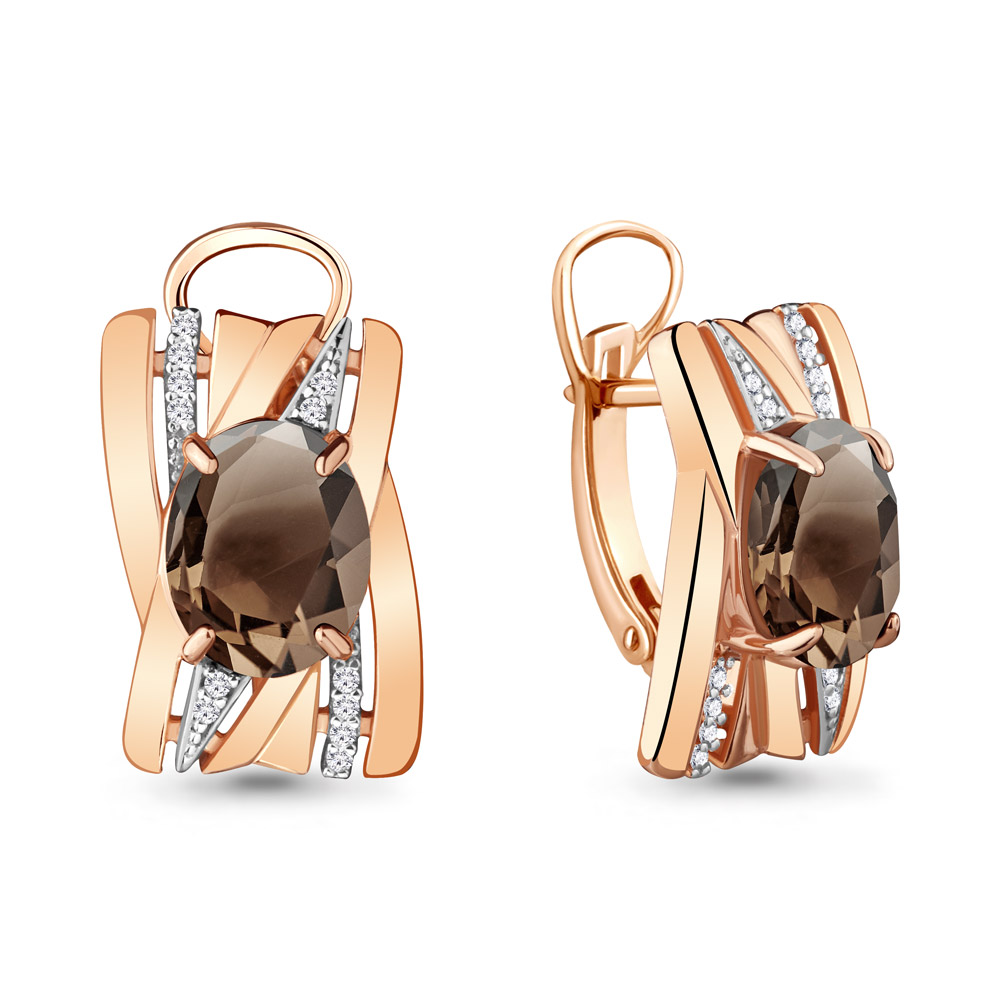 

Серьги из серебра с кварцем Aquamarine 4478801А_925_з, 4478801А_925_з