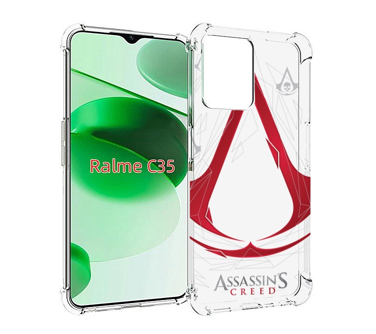

Чехол MyPads ассасин-крид-знак для Realme C35 / Narzo 50A Prime, Прозрачный, Tocco