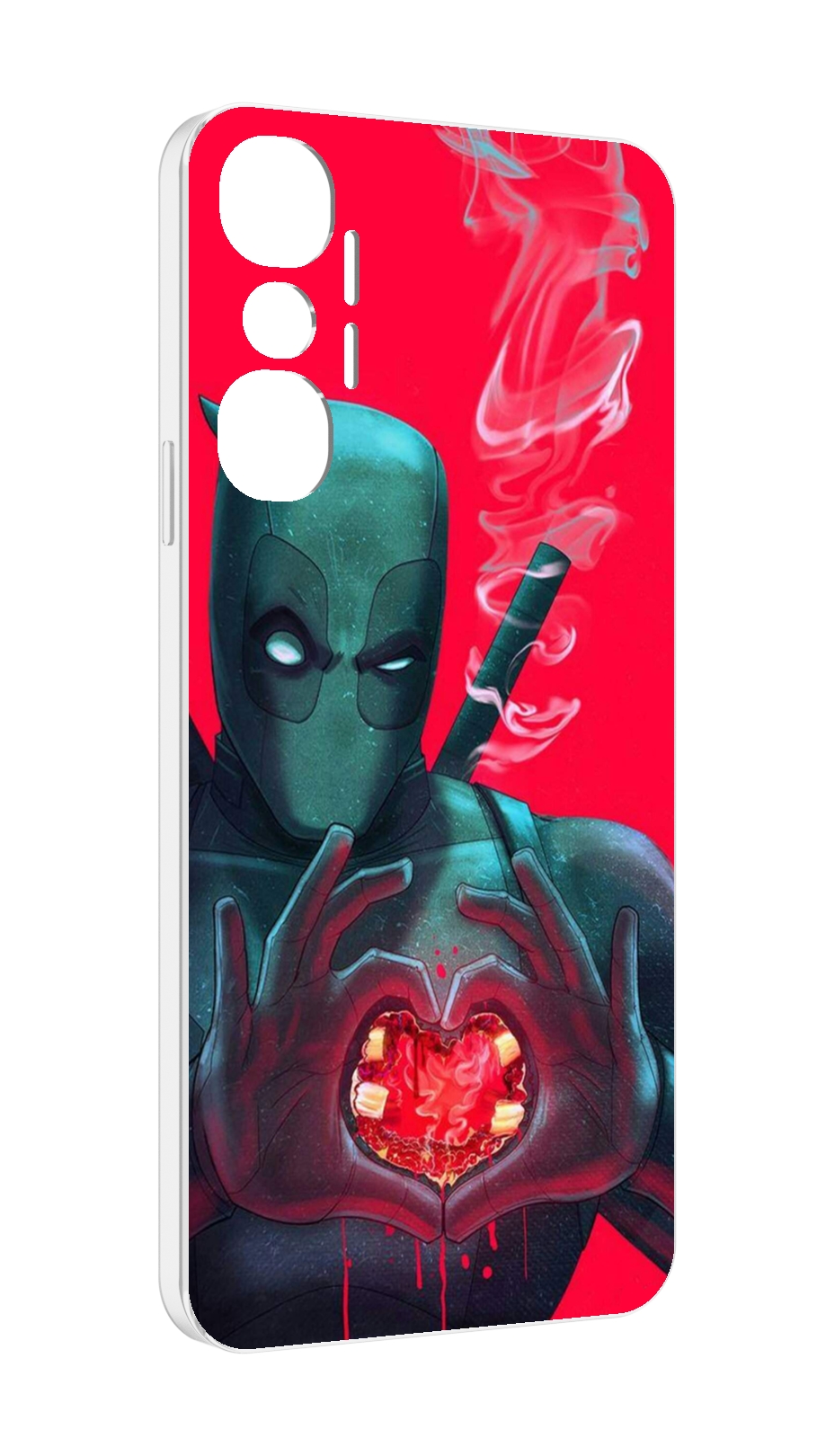 

Чехол MyPads дедпул-в-сердце для Infinix Hot 20 4G, Прозрачный, Tocco