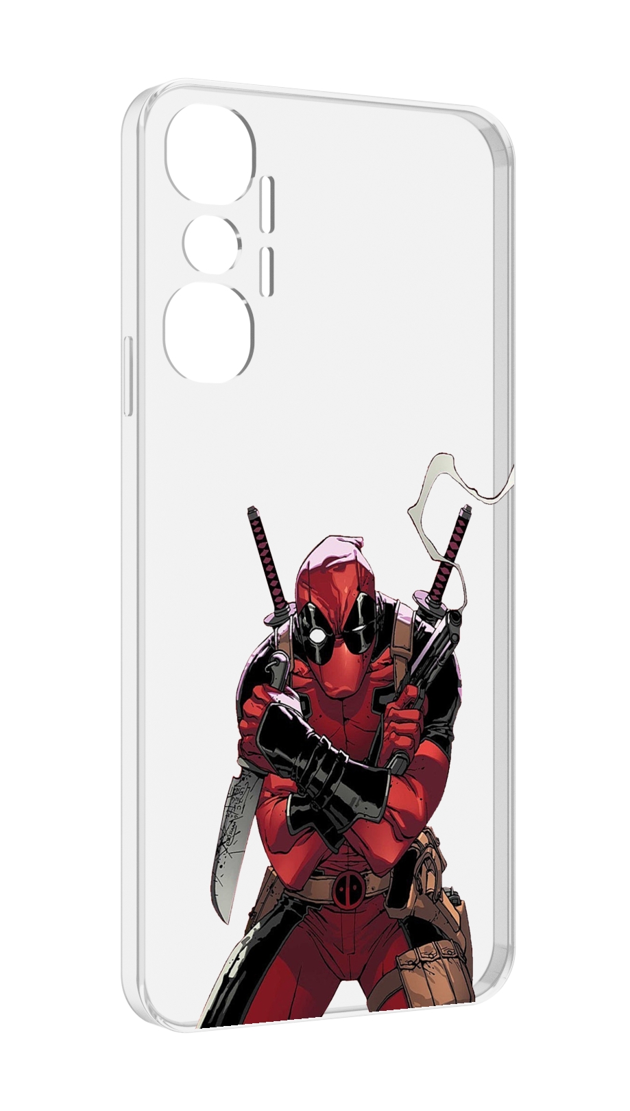 

Чехол MyPads дедпул-подмигивает для Infinix Hot 20 4G, Прозрачный, Tocco