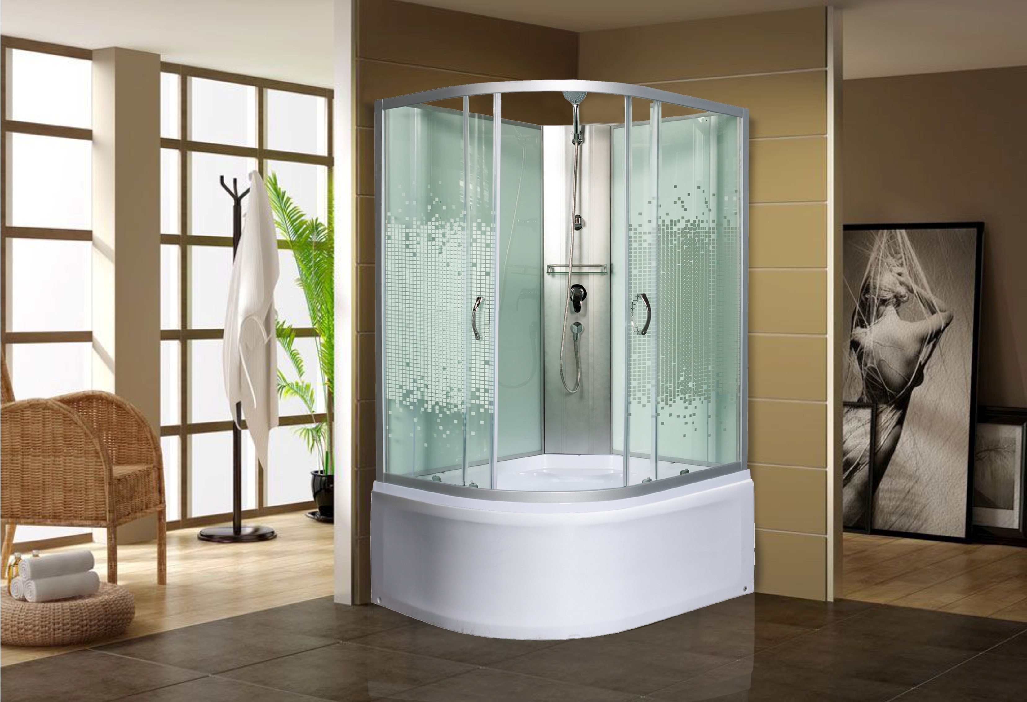 

Душевая кабина Мономах МОНОМАХ XL Б/К 100/80/44 МЗ R, 230x100x80, черная, МОНОМАХ XL Б/К 100/80/44 МЗ R