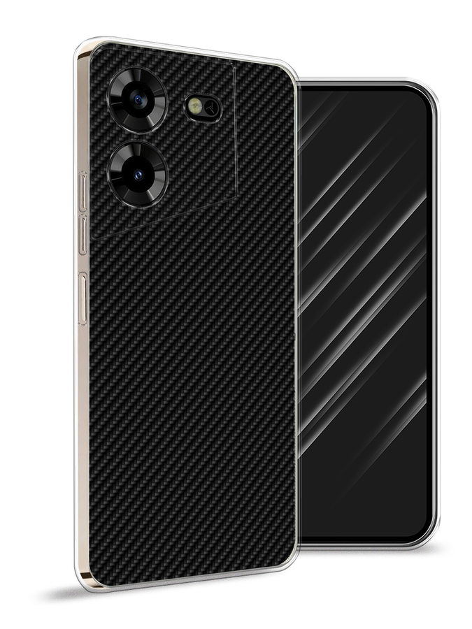 

Чехол Awog на Tecno Pova 5 "Черный карбон", 303950-3