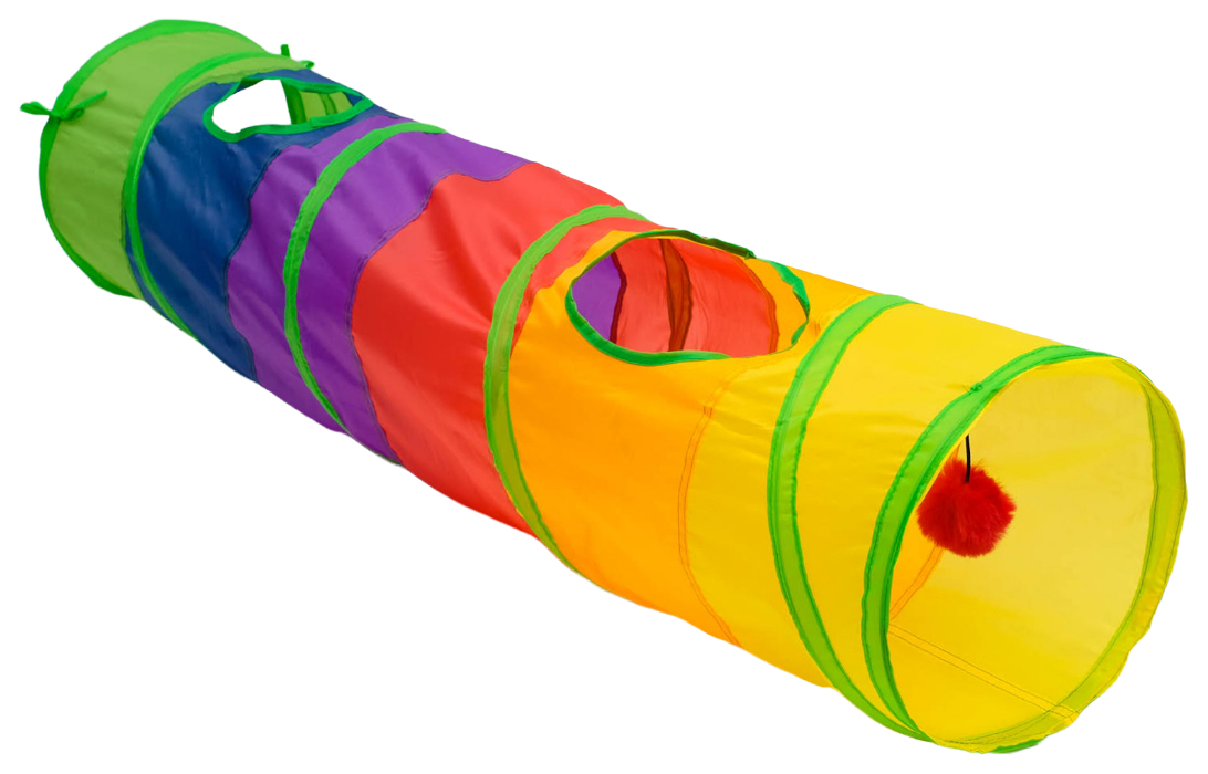 Игрушка для кошек Пижон Туннель с игрушкой 120х25 см