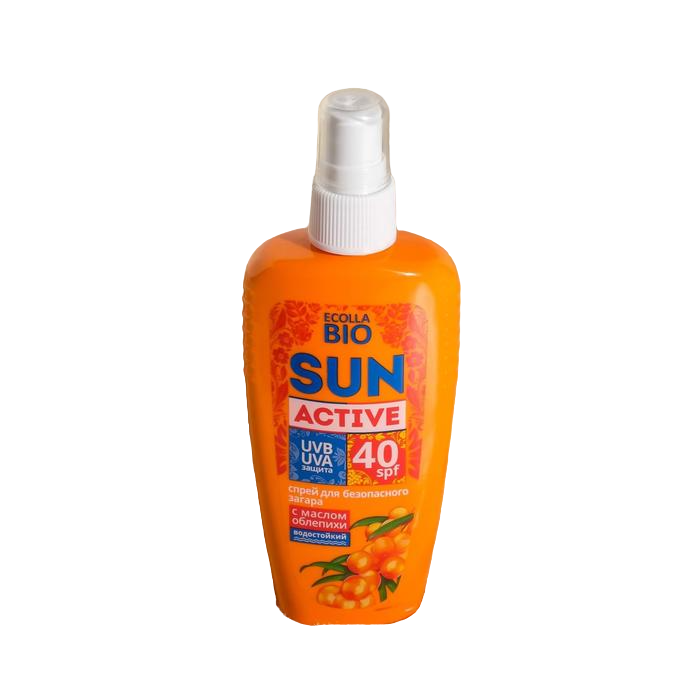 фото Спрей для безопасного загара spf 40 ecolla-bio "sun active", 120 мл krassa