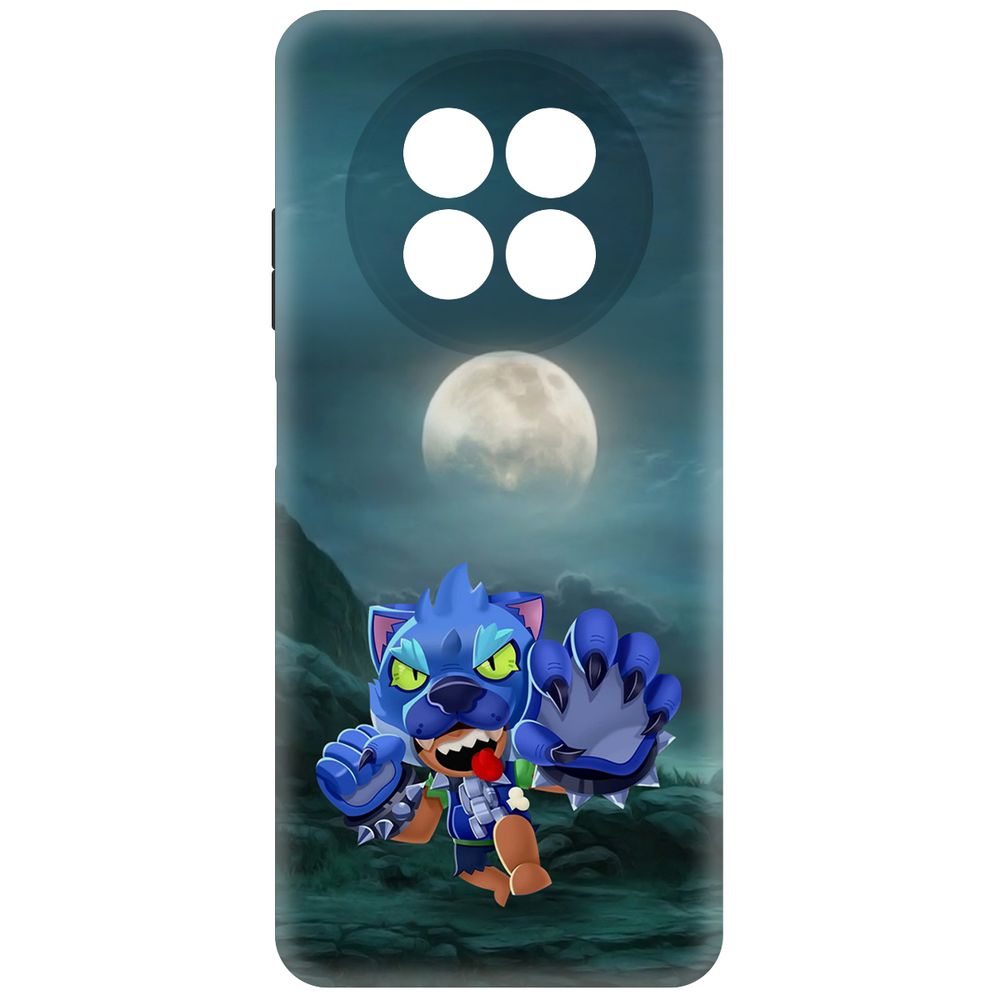 

Чехол-накладка Krutoff Soft Case Brawl Stars - Оборотень Леон для Realme 12 5G черный