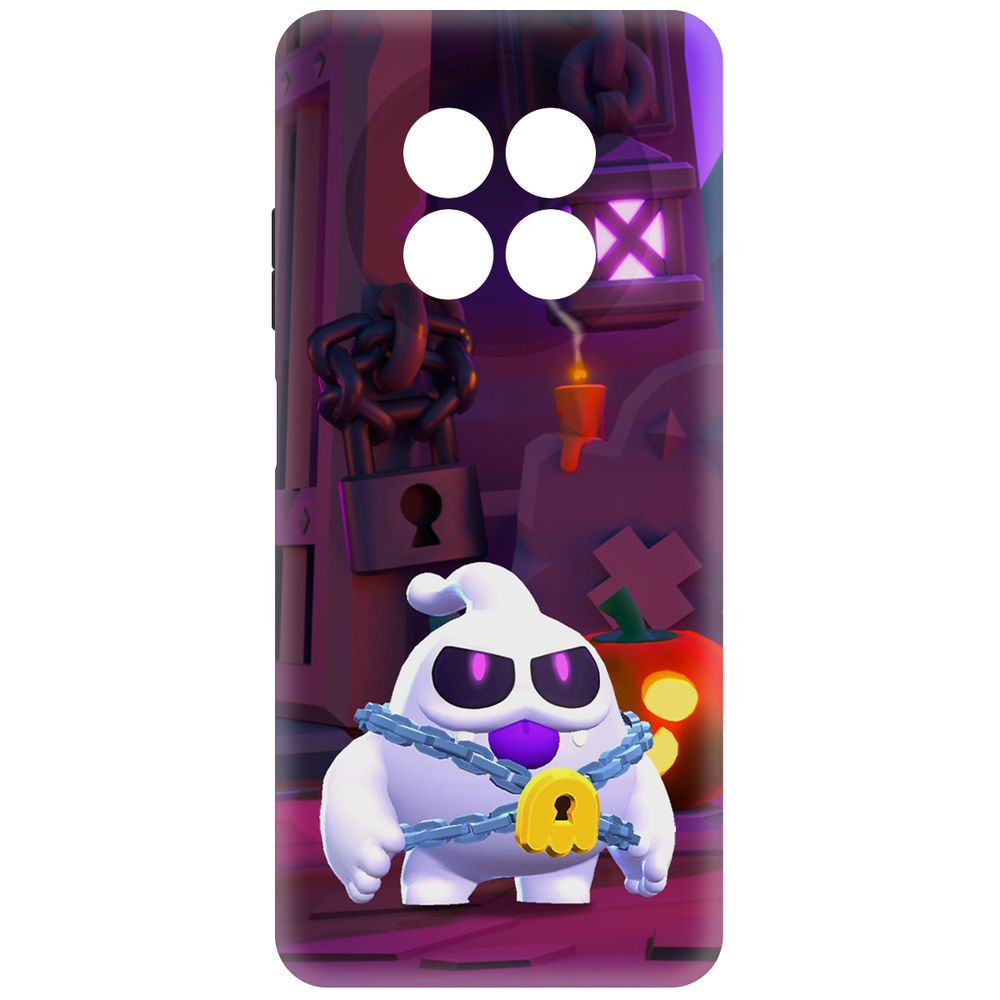 

Чехол-накладка Krutoff Soft Case Brawl Stars - Призрак Скуик для Realme 12 5G черный
