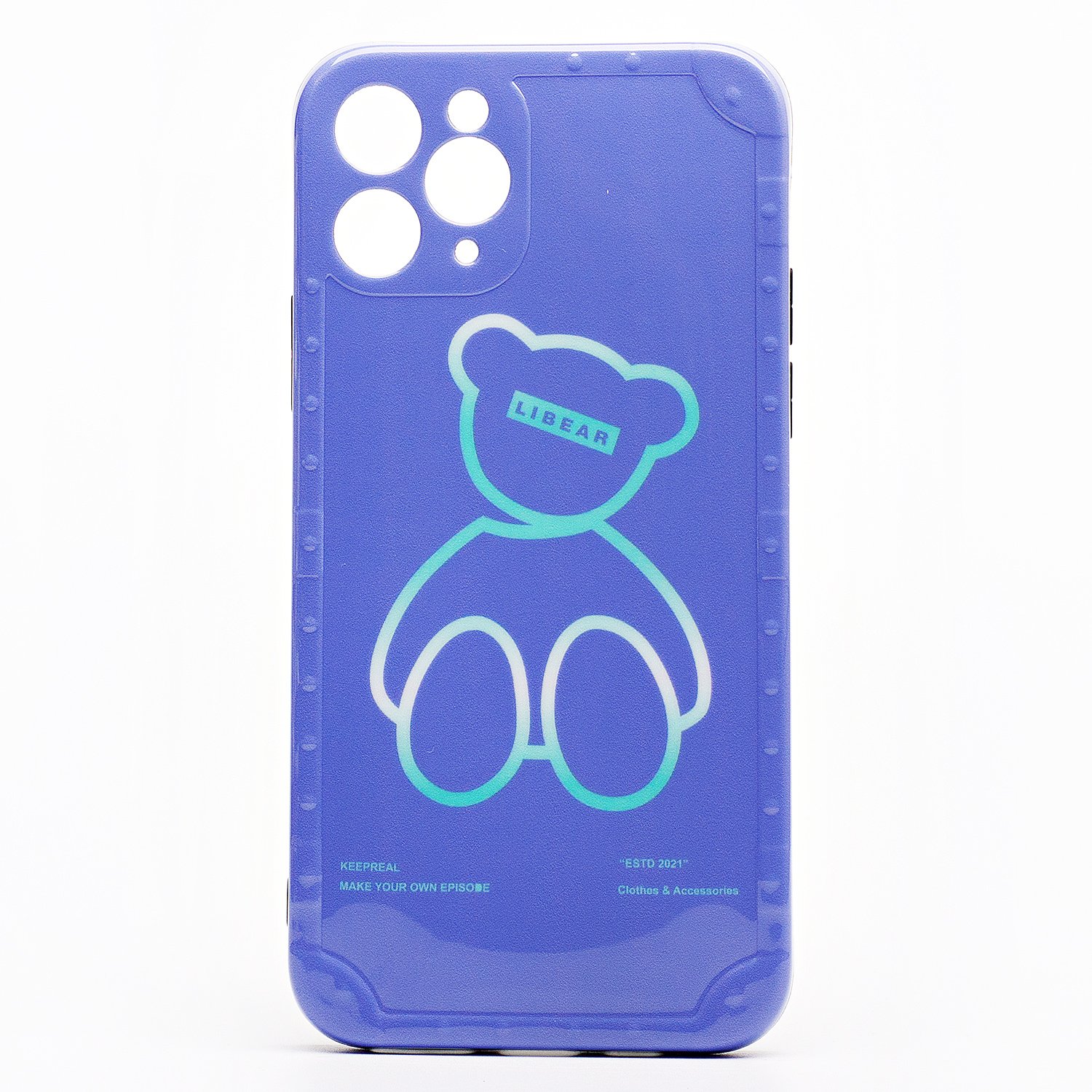 Чехол iPhone 11 Pro силиконовый (рис. 253) <синий>