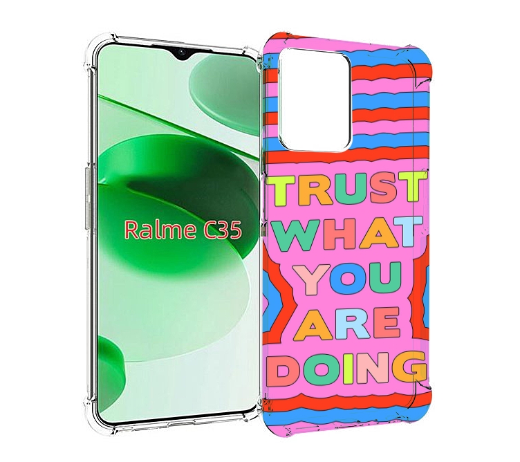 

Чехол MyPads верь-в-то-что-ты-делаешь для Realme C35 / Narzo 50A Prime, Прозрачный, Tocco
