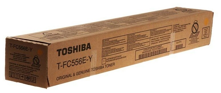 

Картридж для лазерного принтера Toshiba T-FC556EY (6AK00000427), желтый, оригинал