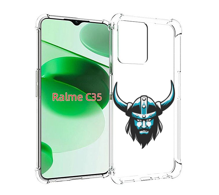 

Чехол MyPads викинг для Realme C35 / Narzo 50A Prime, Прозрачный, Tocco