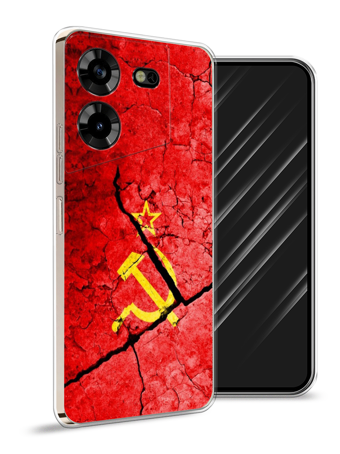 

Чехол Awog на Tecno Pova 5 "СССР", Красный;черный;желтый, 303950-5