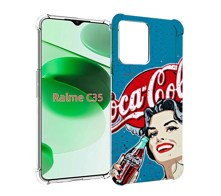 

Чехол MyPads вкусная кола картинка для Realme C35 / Narzo 50A Prime, Прозрачный, Tocco