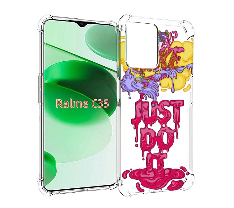 

Чехол MyPads вкусный найк для Realme C35 / Narzo 50A Prime, Прозрачный, Tocco