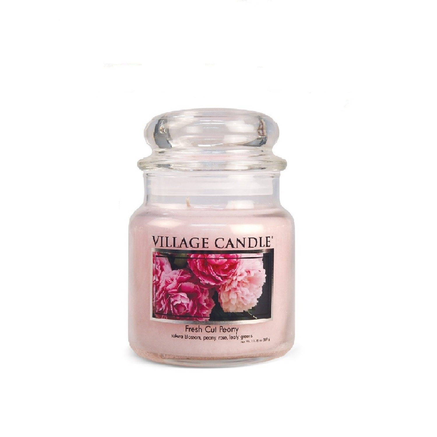 фото Ароматическая свеча village candle "fresh cut peony", средняя