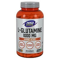 фото Аминокислота now l-glutamine (l-глютамин) 1000 мг 240 капсул