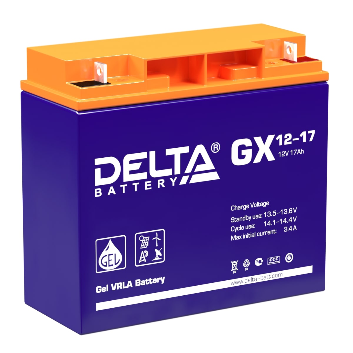 

Аккумулятор DELTA GX 12-17