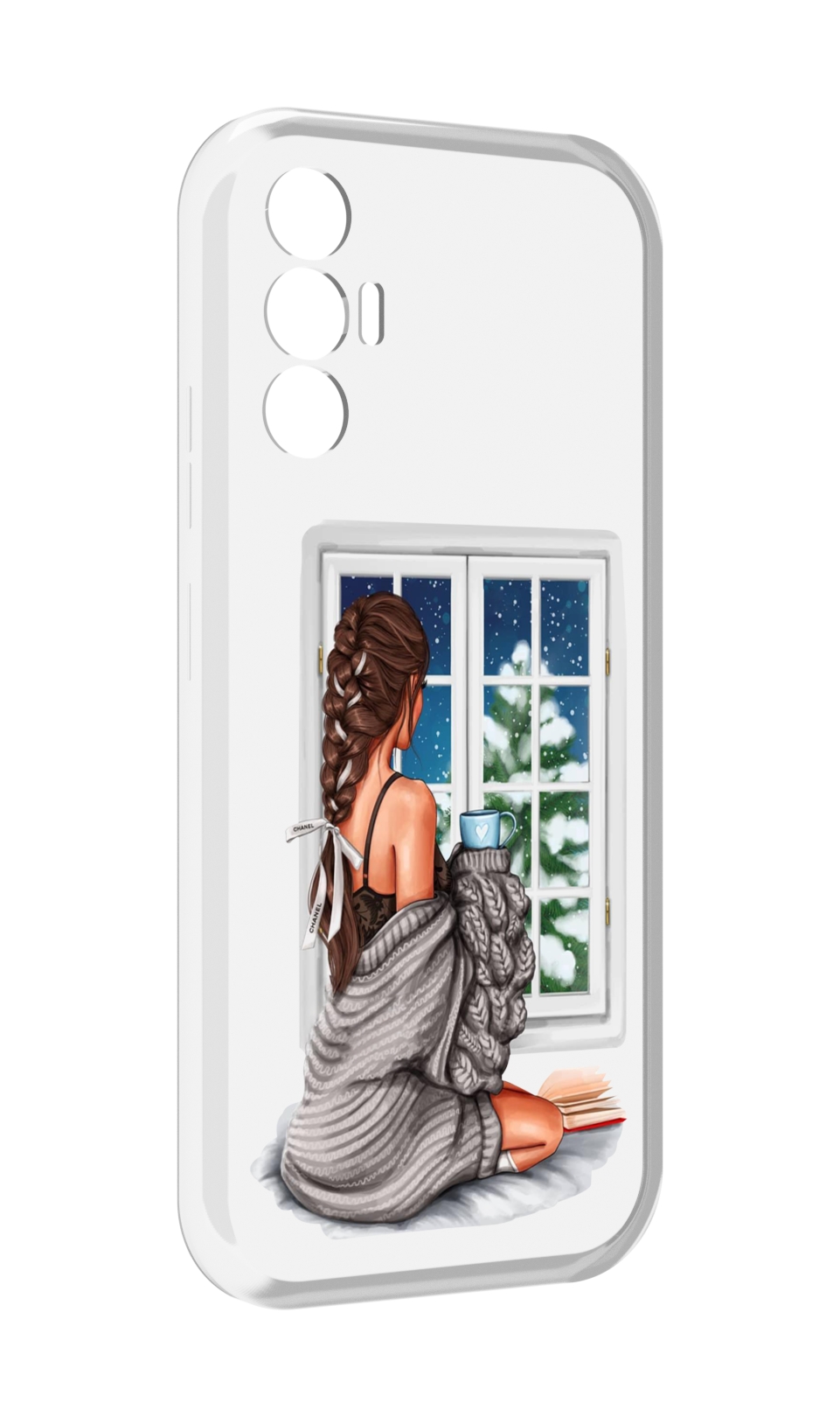 

Чехол MyPads уютное-зимнее-окно женский для Tecno Pova 3, Прозрачный, Tocco