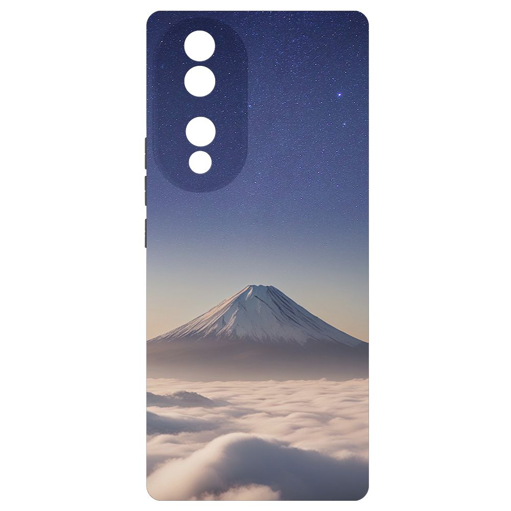 

Чехол-накладка Krutoff Soft Case Япония, Фудзияма для Honor 70 черный