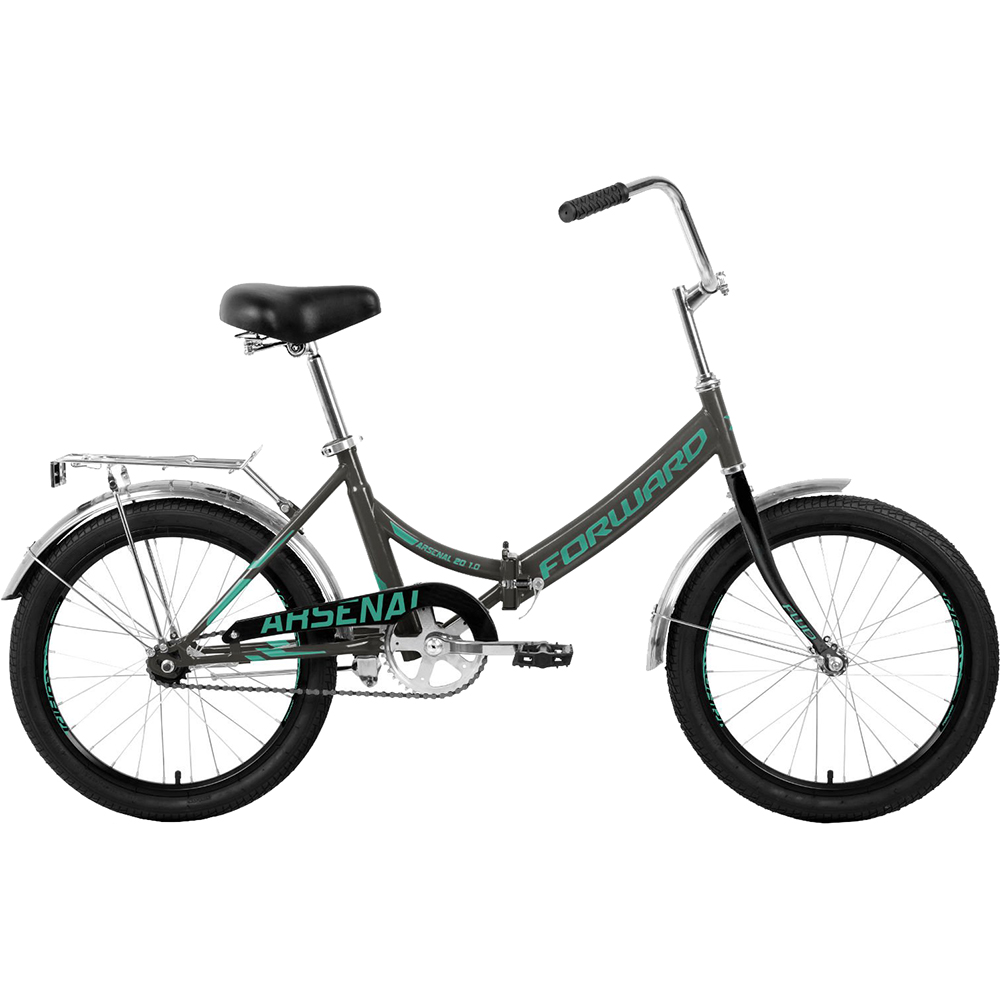 фото Велосипед forward 2020, серый/бирюзовый