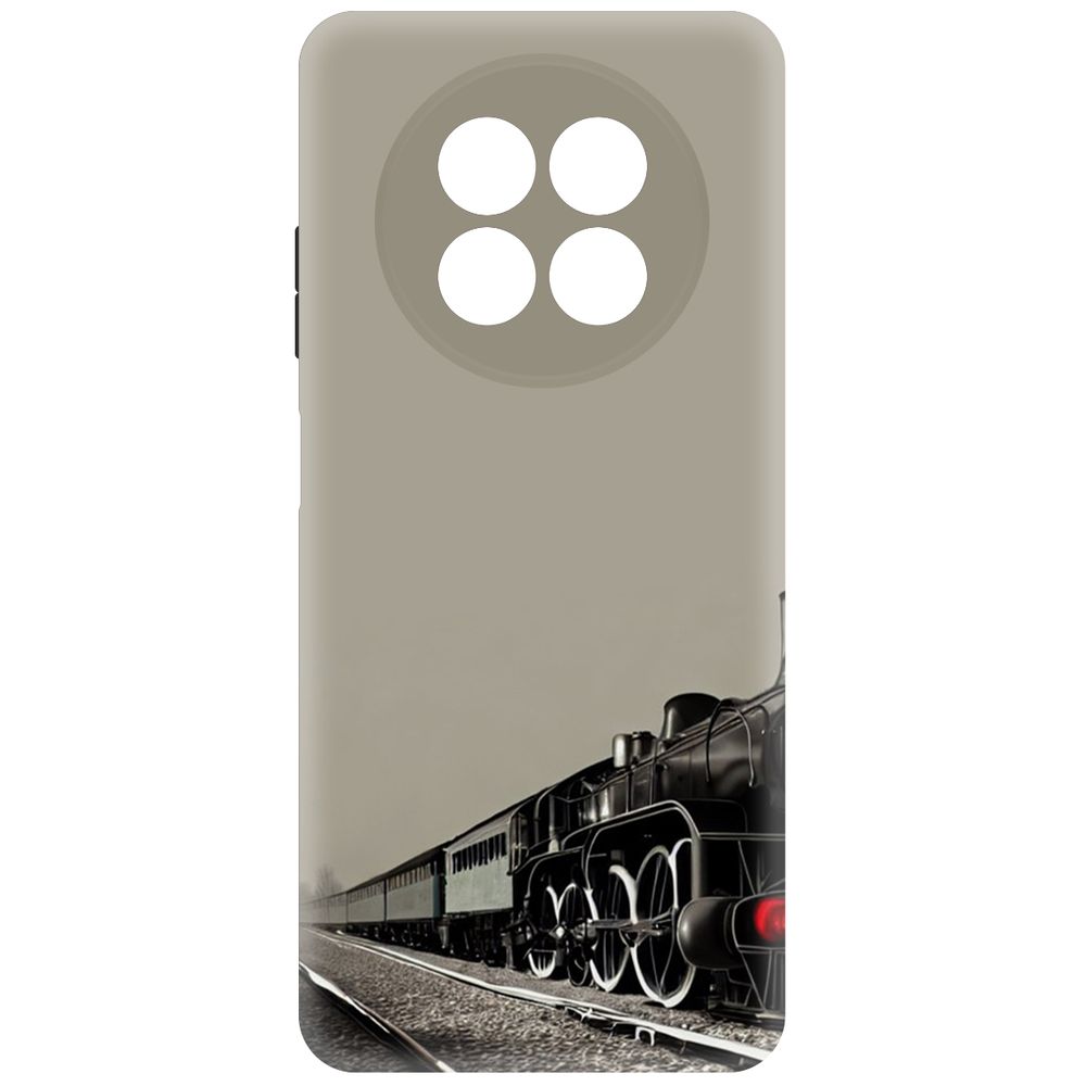 

Чехол-накладка Krutoff Soft Case Паровоз для Realme 12 5G черный