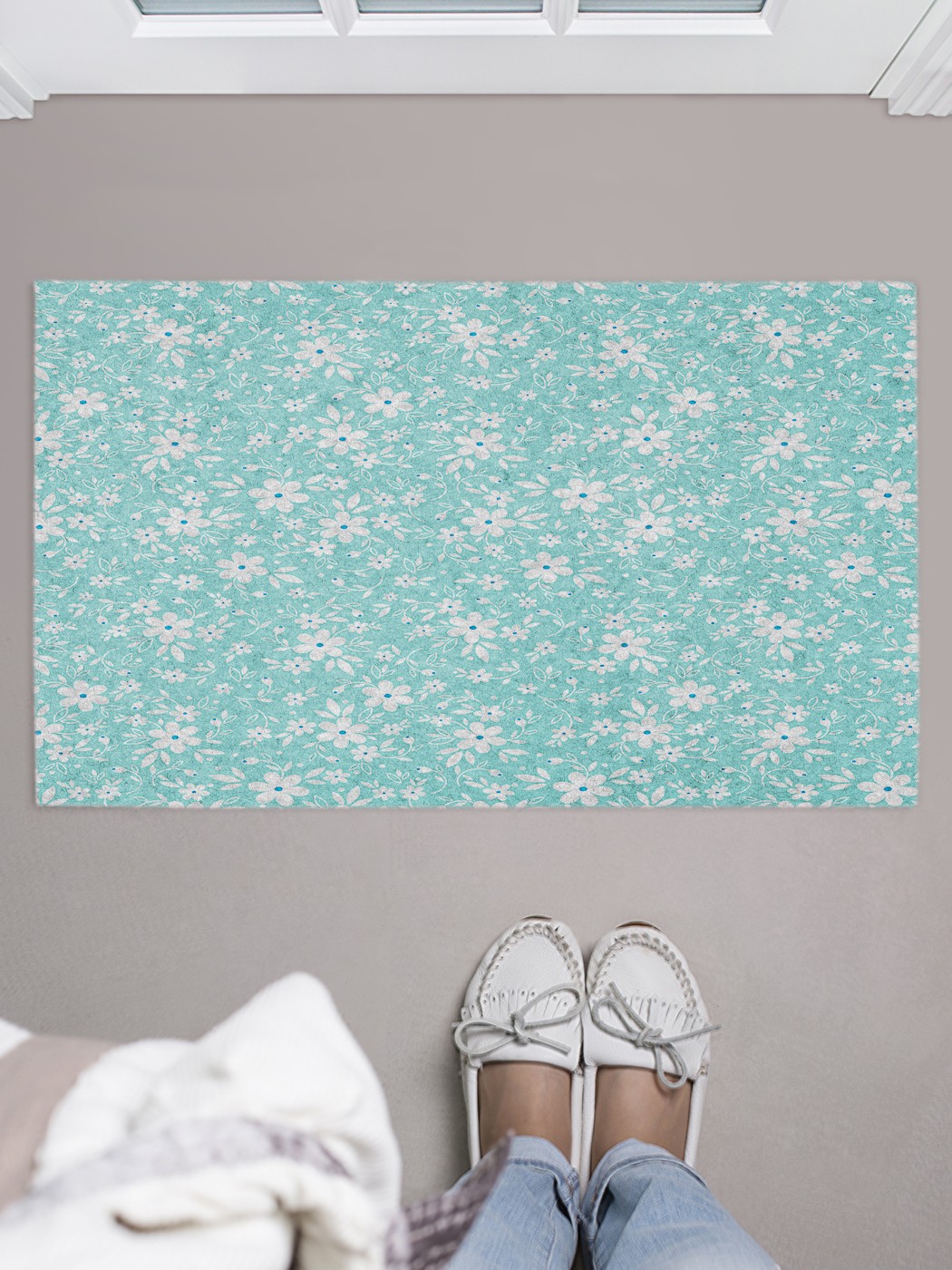 

Придверный коврик в прихожую для обуви, на резиновой основе, 75x45 см door_70765 JoyArty