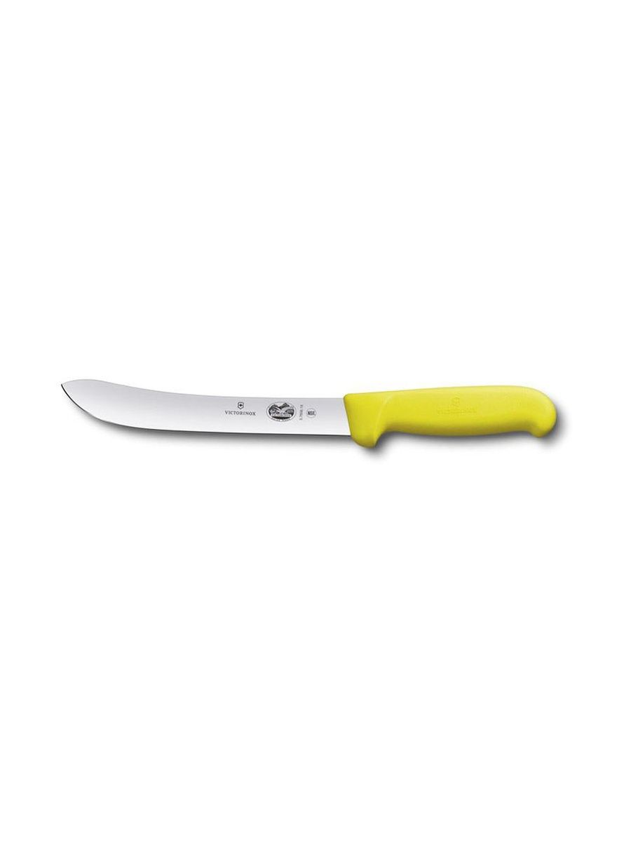 

Нож кухонный Victorinox Swibo, разделочный, 180мм, заточка прямая, стальной, желтый [5.760