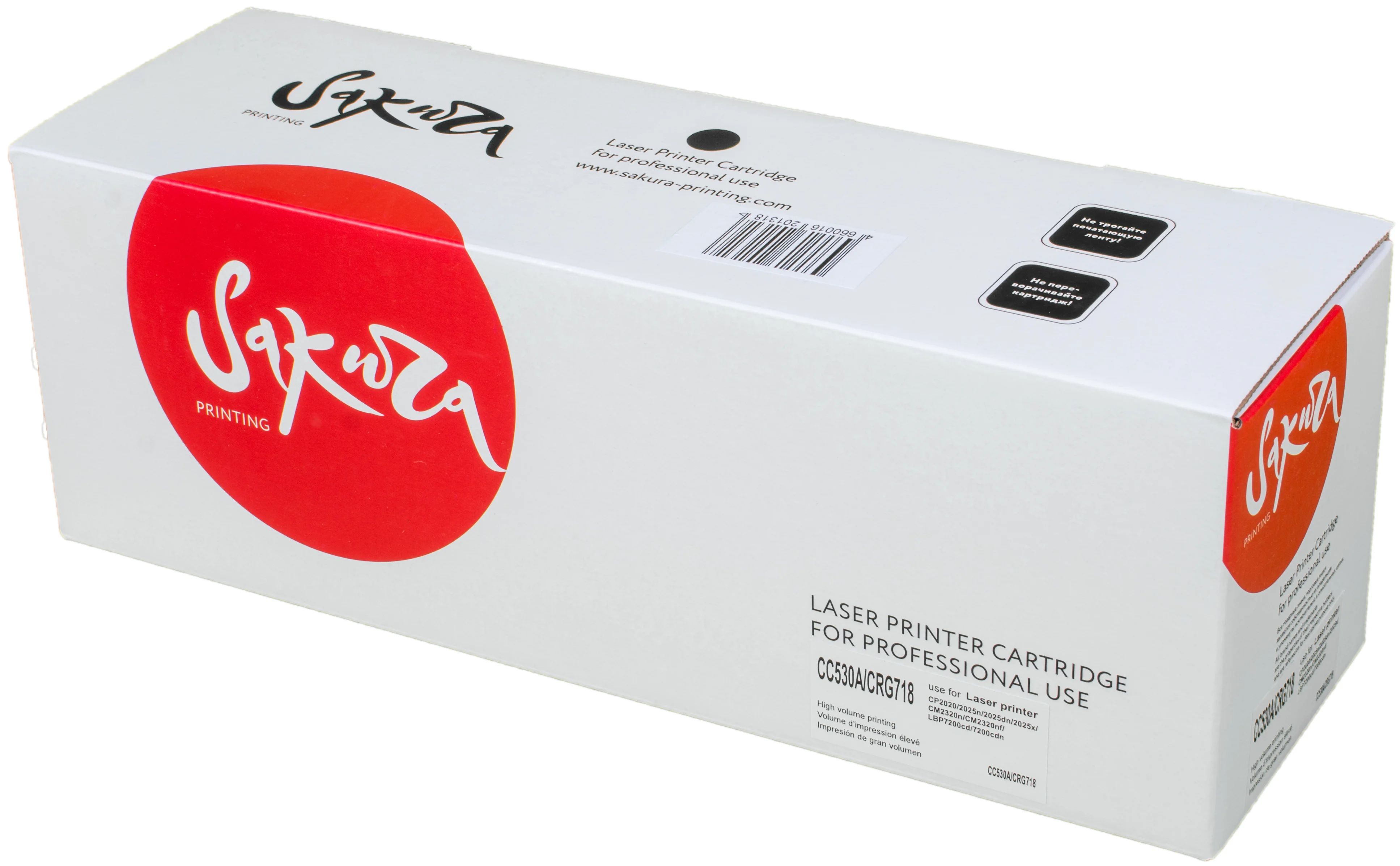 

Тонер-картридж для лазерного принтера SAKURA (CC530A) черный, совместимый
