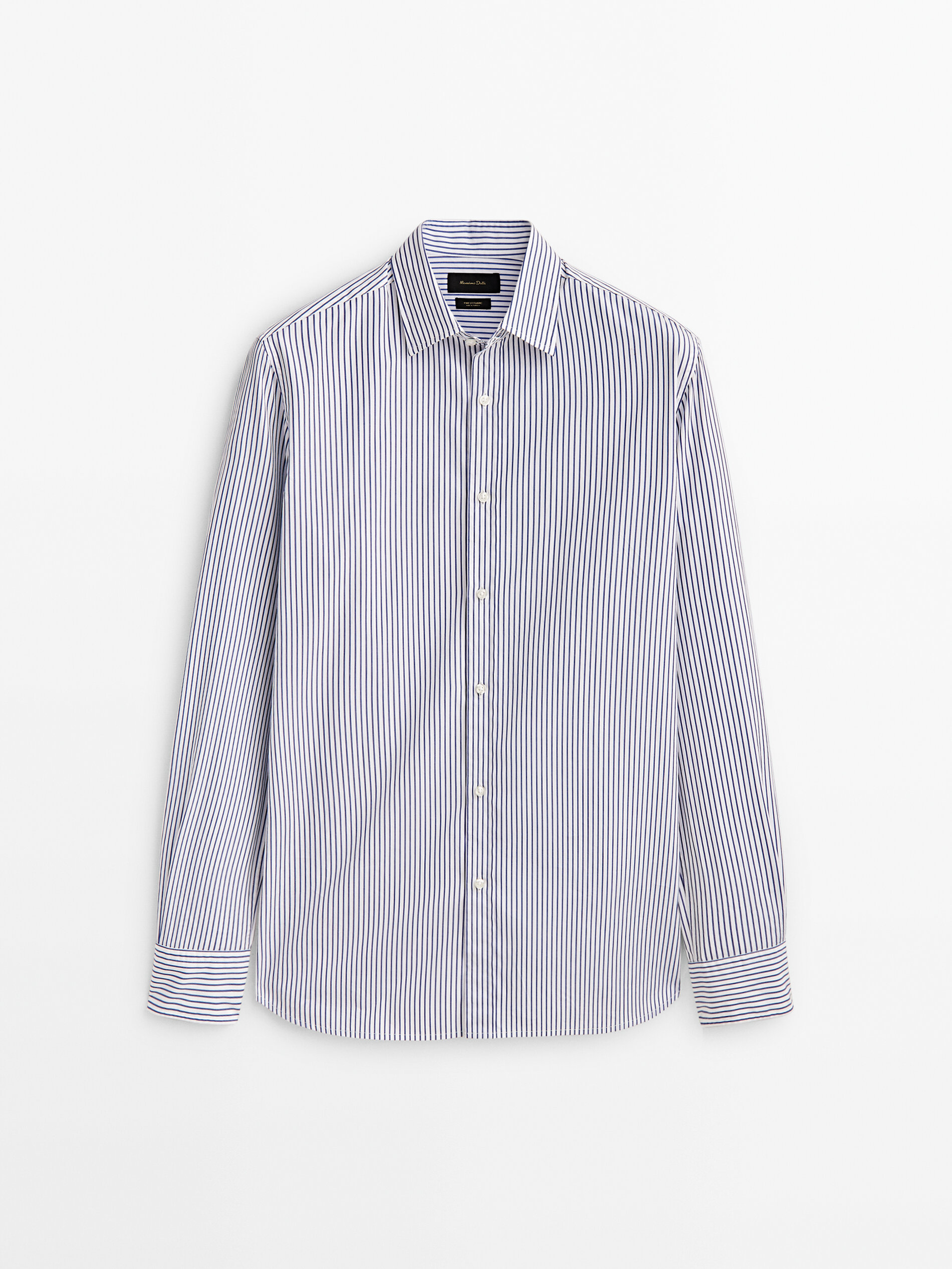 

Рубашка мужская Massimo Dutti 00130337430 синяя M, 00130337430