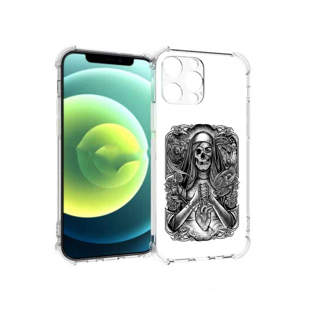 

Чехол MyPads Tocco для Apple iPhone 13 Pro скелет с сердцем (PT163086.612.603), Прозрачный, Tocco