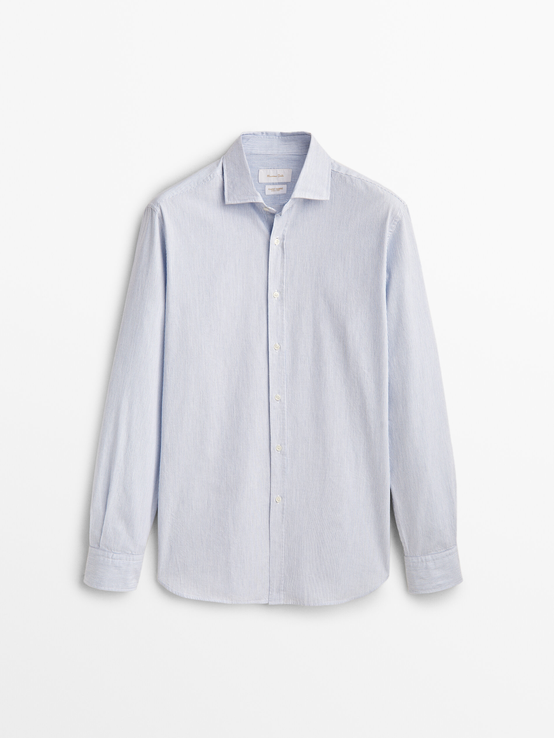 

Рубашка мужская Massimo Dutti 00131431403 голубая M, 00131431403