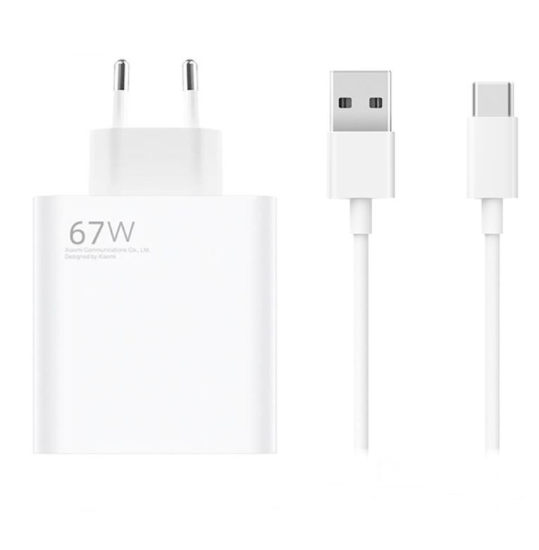 Сетевое зарядное устройство Xiaomi 120W Charging Combo (Type-A) EU,  USB type-C,  белый