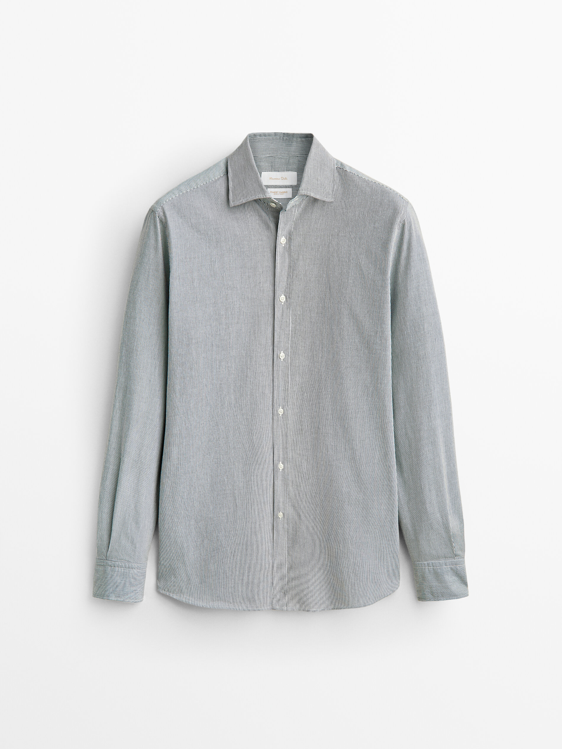

Рубашка мужская Massimo Dutti 00131431502 зеленая S, 00131431502