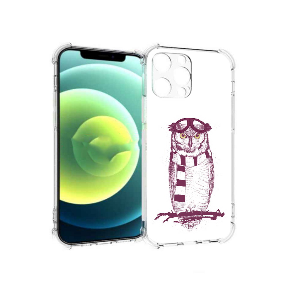 

Чехол MyPads Tocco для Apple iPhone 13 Pro сова-летчик (PT163086.612.612), Прозрачный, Tocco