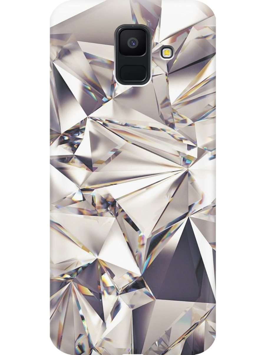 

Силиконовый чехол на Samsung Galaxy A6 (2018) с принтом "Алмазные грани", Прозрачный;серый;черный, 717872031