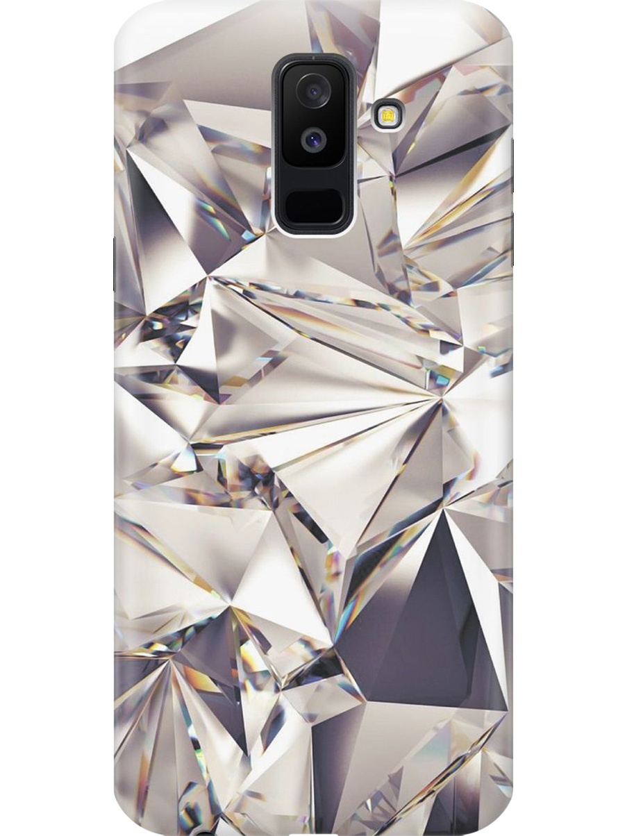 

Силиконовый чехол на Samsung Galaxy A6+ (2018) с принтом "Алмазные грани", Прозрачный;серый;черный, 717872131