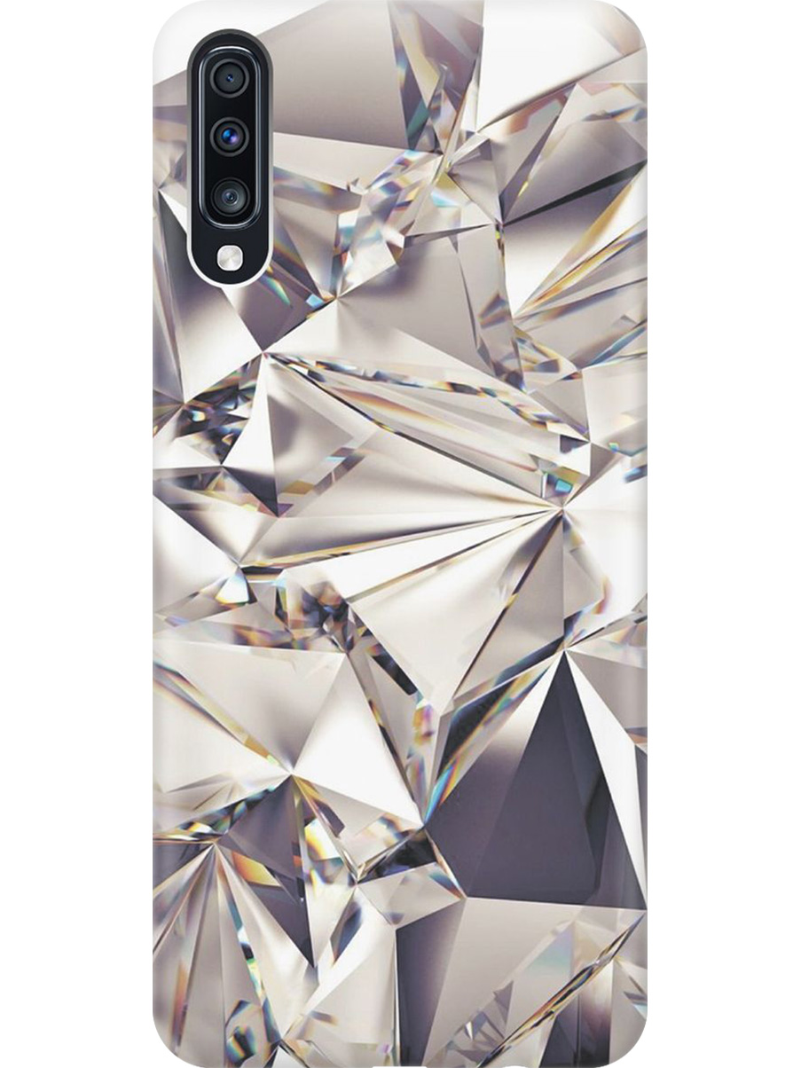 

Силиконовый чехол на Samsung Galaxy A70 / A70s с принтом "Алмазные грани", Прозрачный;серый;черный, 720804431