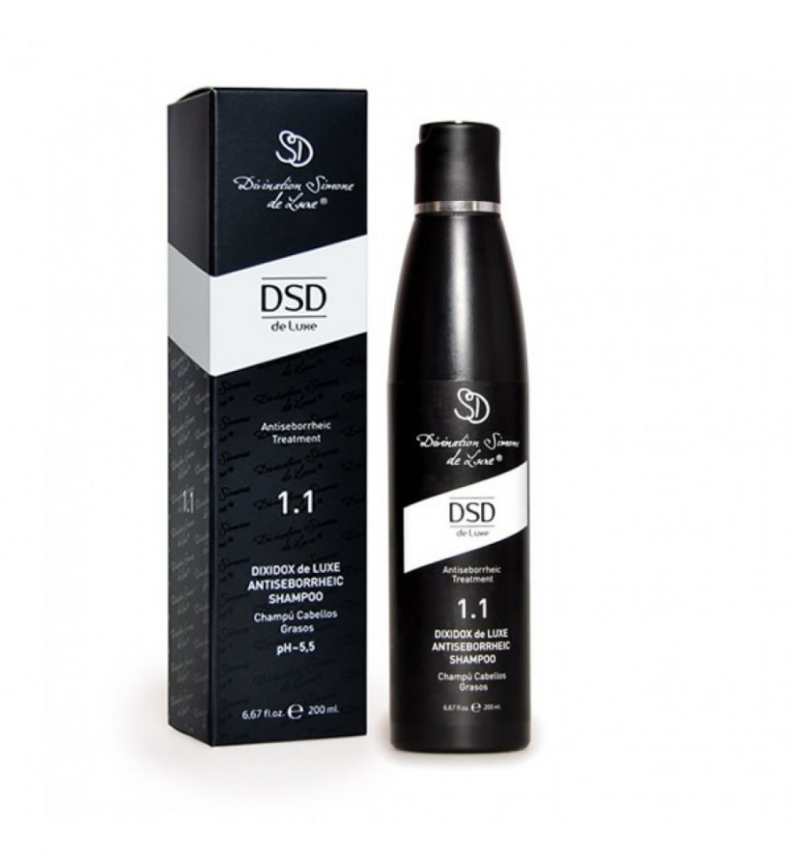 Шампунь DSD De Luxe  Antiseborrheic Shampoo № 1.1 Антисеборейный, 200 мл шампунь dsd de luxe 008 vasogrotene gf shampoo 200 мл