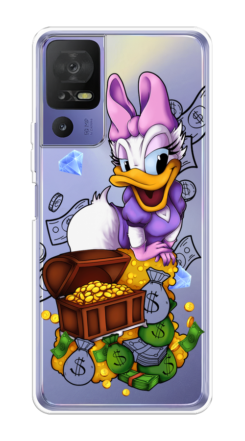 

Чехол на TCL 40 SE "Rich Daisy Duck", Коричневый;белый;фиолетовый, 291550-6