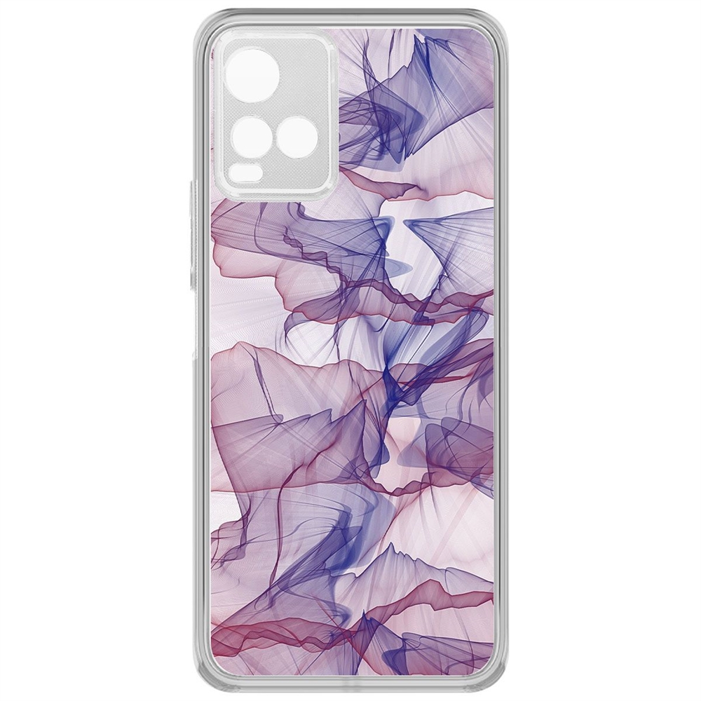 

Чехол-накладка Krutoff Clear Case Абстракт 15 для Vivo Y21, Прозрачный