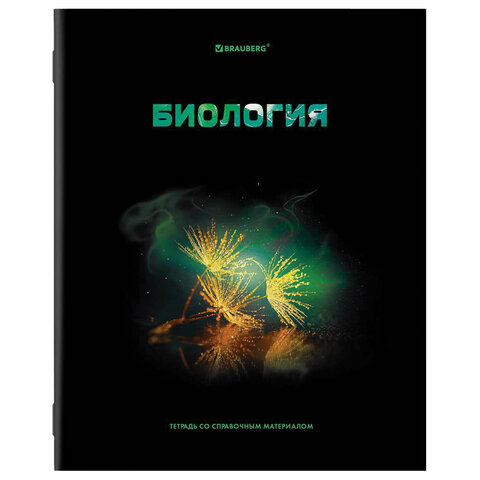 

Тетрадь предметная "SHADE" 48 л., глянцевый лак, БИОЛОГИЯ, клетка, BRAUBERG, 404264